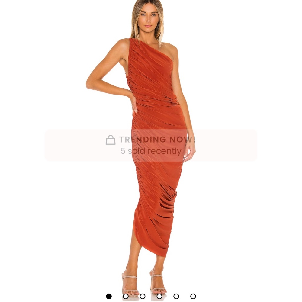Norma Kamali one shoulder gown